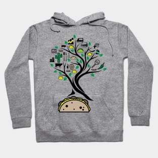 Taco Mexican Tacos Tree Of Life Yoga Celtic Viking Yggdrasil Hoodie